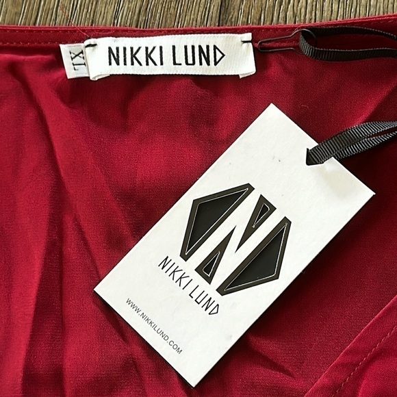 Nikki Lund Sienna Long Sleeve Faux Wrap Dress - Picture 10 of 13